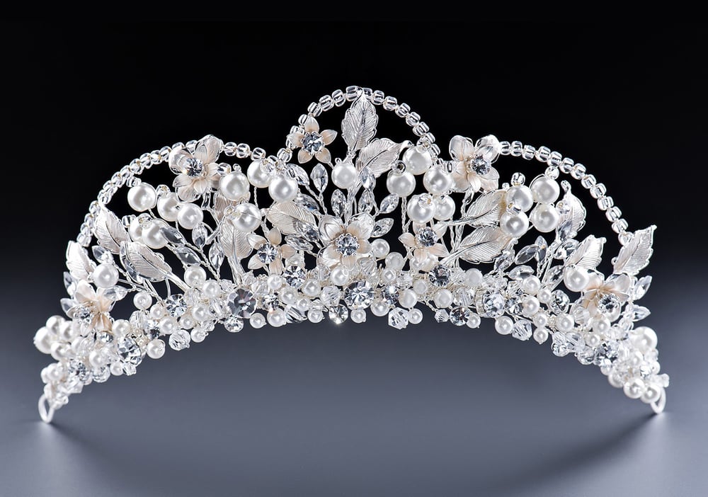 Floral Bridal Tiara EH163 Product for Sale at NY City Bride