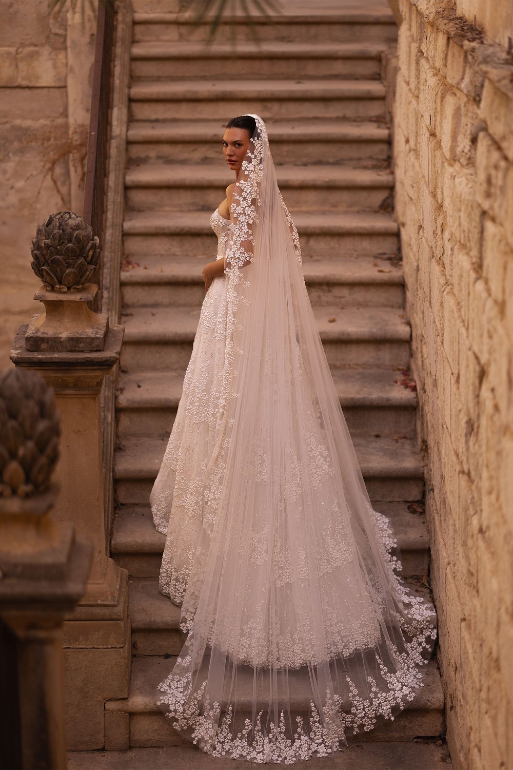 bridal dress veil Gabriela the perfect veil for understated glamour Wedding Gown Bridal Veil Styles