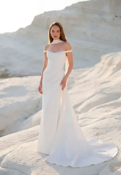 boat neck backless wedding dress Dresses Subtle ruching across the sale clothing Backless Evening Dress in Color:Chartreuse