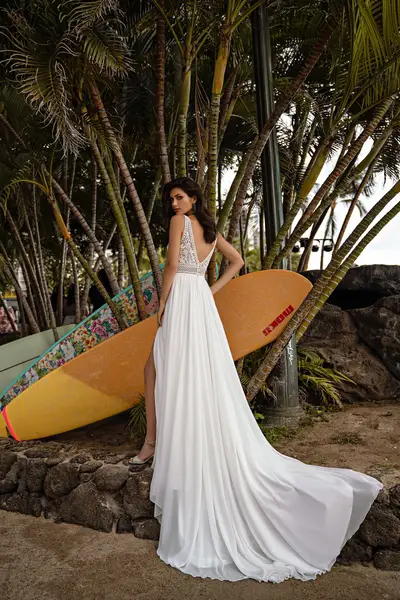 wedding dresses for hawaiian beach wedding White Hibiscus Panel Dress back neckline to its sexy fish Casual Hawaiian Beach Wedding :