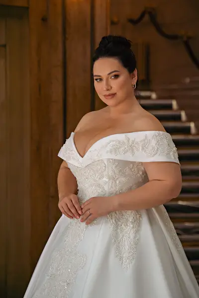 Missing image for Plus size wedding dress S-689-Nicole