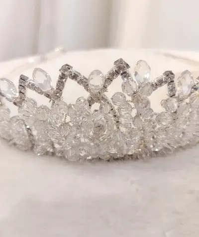 Missing image for Floral Bridal Tiara M 3