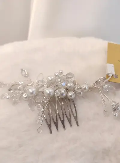 Missing image for Floral Bridal Comb B010