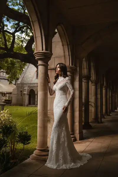 sachin and babi light blue dress Hawaiian Dream Wedding Dresses Collection-New York City Bride