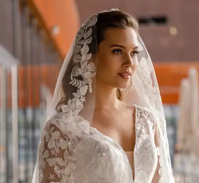 Beaded Edge Veils - New York City Bride